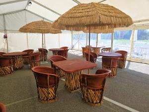 Beach Sonnenschirm natur klein 1